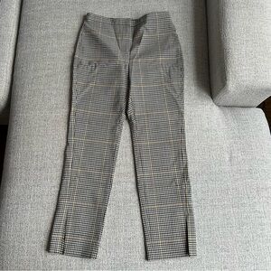 Theory Plaid Pants in Ivory Multi